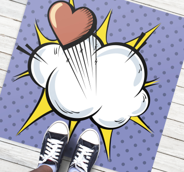 Pop art komiksový retro koberec - TenStickers