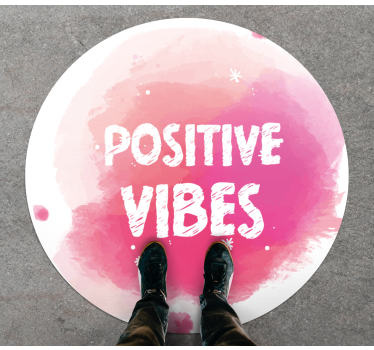 Povznášející energie Vinylový koberec s frázemi - TenStickers