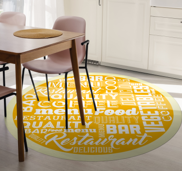 Různé kuchyňské citáty vinylový koberec - TenStickers