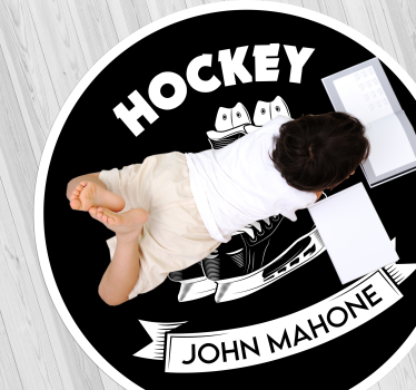 Skate hokej přizpůsobený vinylový koberec - TenStickers