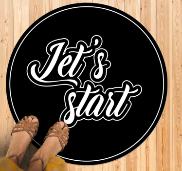 Začněme s citací Vinylový koberec s frázemi - TenStickers