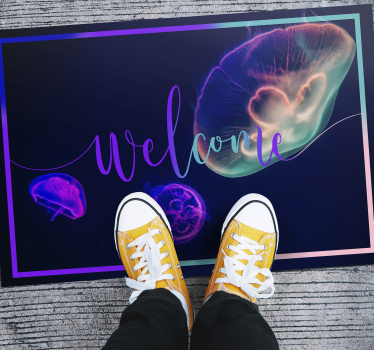 Vícebarevné jellyfishes vstupní hala vinyl koberec - TenStickers
