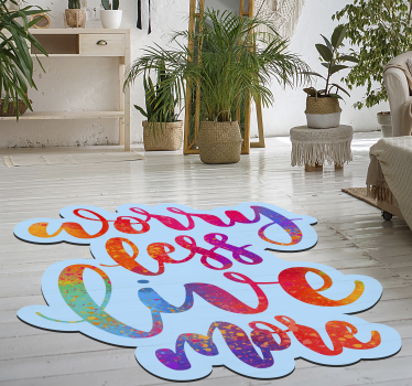 Vinyl koberec text starat méně - TenStickers