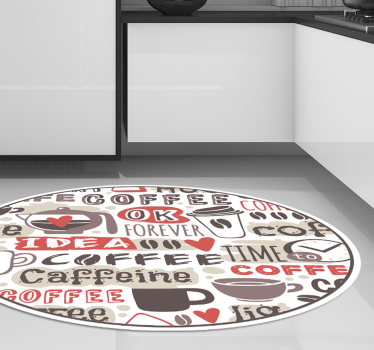 Vinylové koberce s motivem kávy - TenStickers