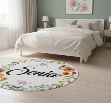 Vinylový koberec s květinami a rostlinami na míru - TenStickers
