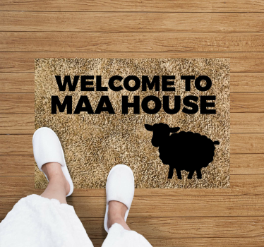 Vítejte na maa dům na míru koberce - TenStickers