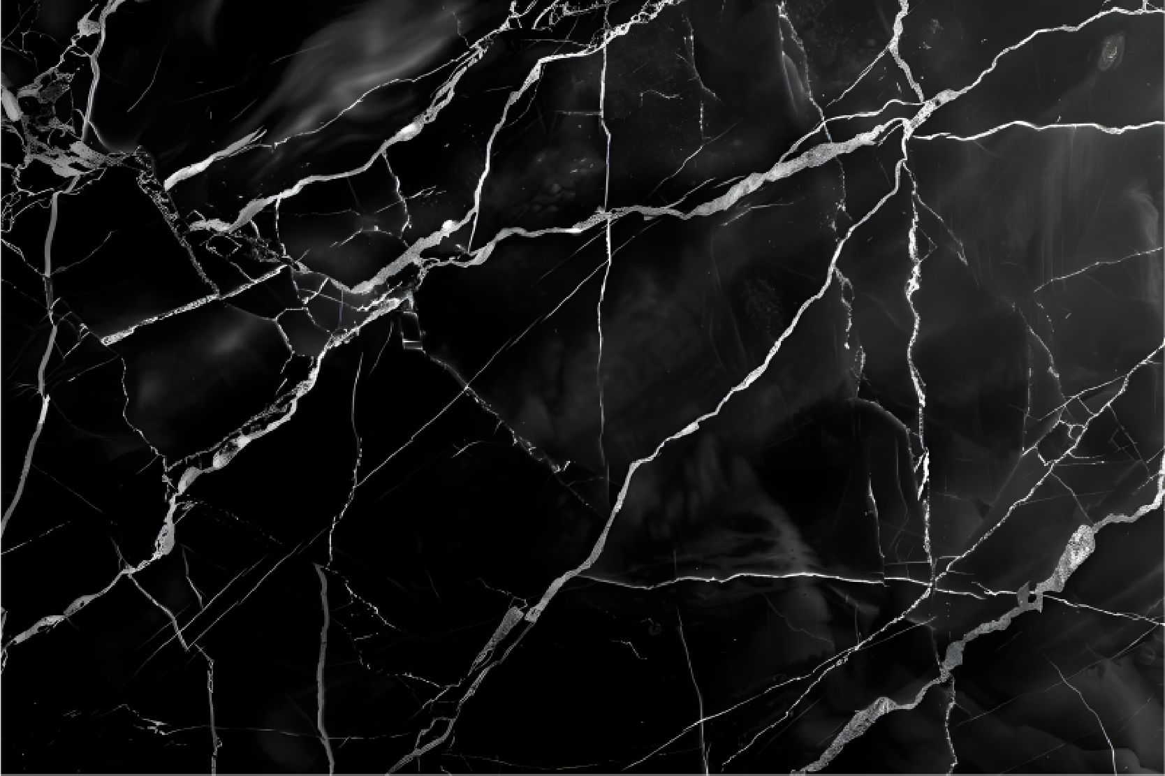 Imitace mramoru Černý vinylový koberec - TenStickers