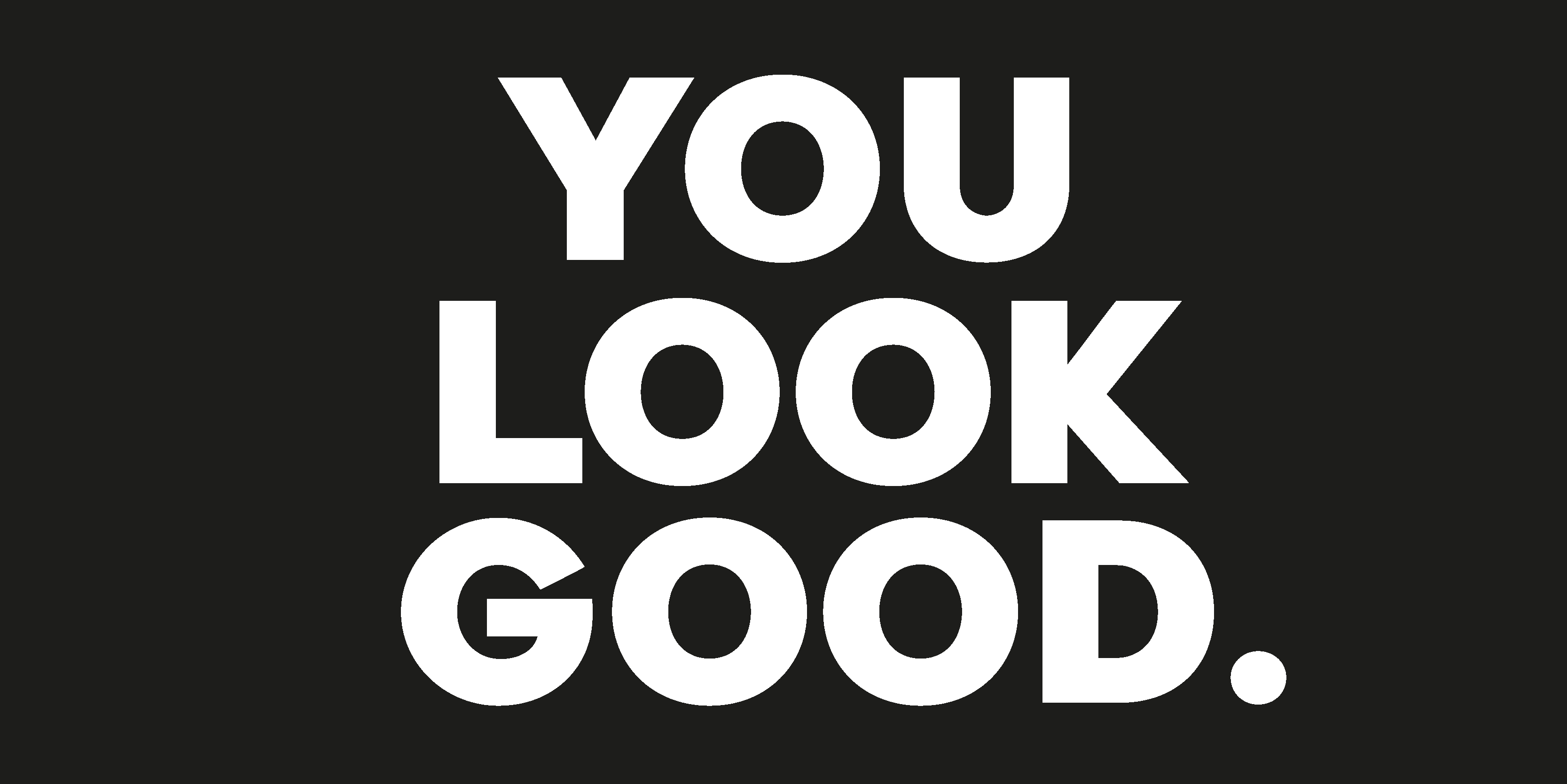 you look good text Koupelnový vinylový koberec - TenStickers