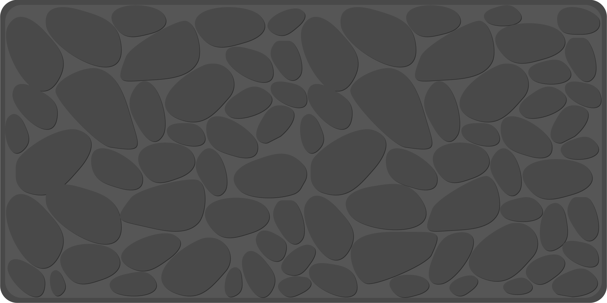 Efekt šedé skály Koupelnový vinylový koberec - TenStickers