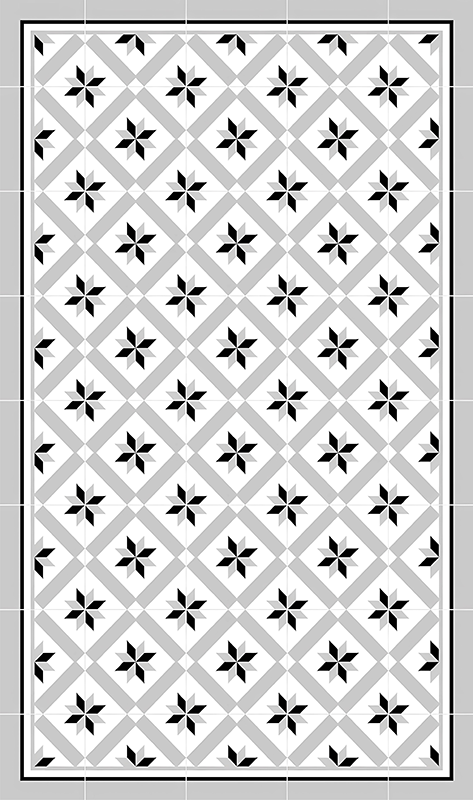 Hydraulická šedá Kuchyňský vinylový koberec - TenStickers