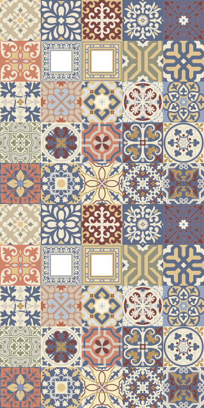 Vícebarevný hydraulický Kuchyňský vinylový koberec - TenStickers