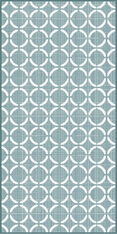 Starý styl zelený Kuchyňský vinylový koberec - TenStickers