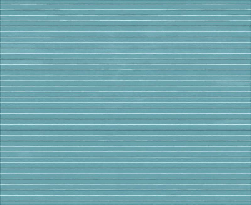 Design s vodorovnými pruhy Modrý vinylový koberec - TenStickers