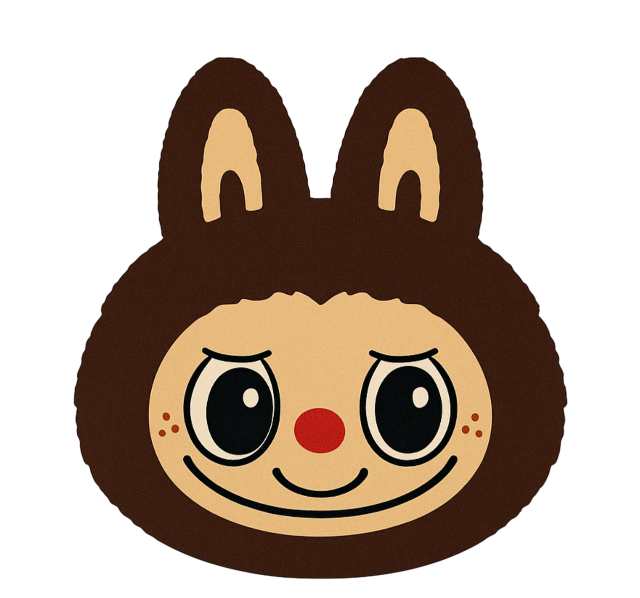 Hnědý design labubu Ostatní Vinylový koberec - TenStickers