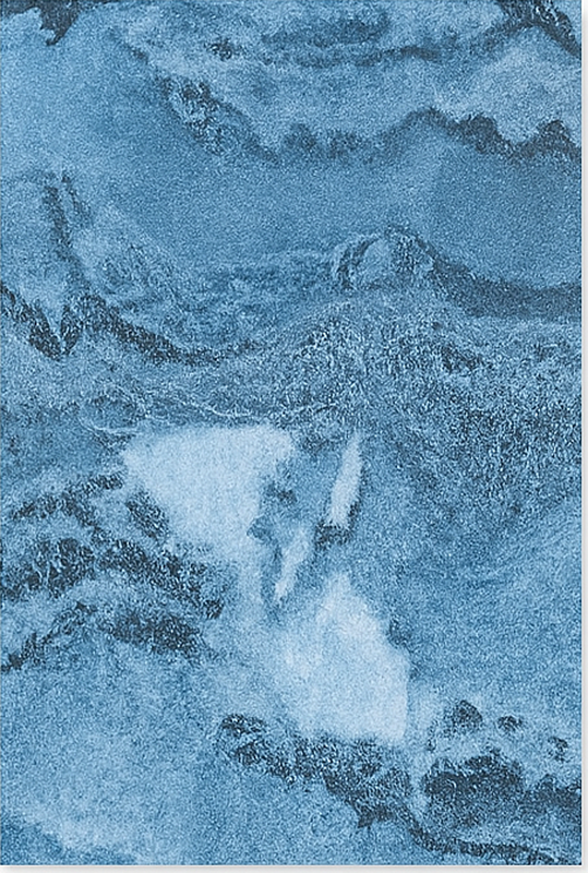 Tmavě modrá textura Mramorový vinylový koberec - TenStickers