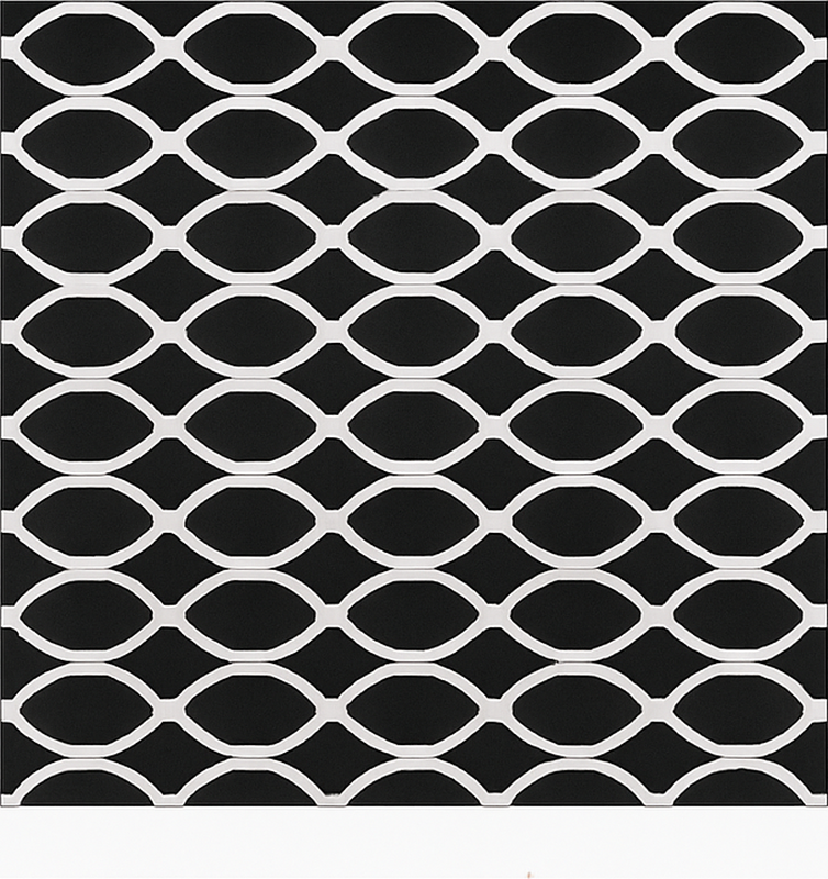 Monochromatický oválný design Vinylový koberec v jídelně - TenStickers