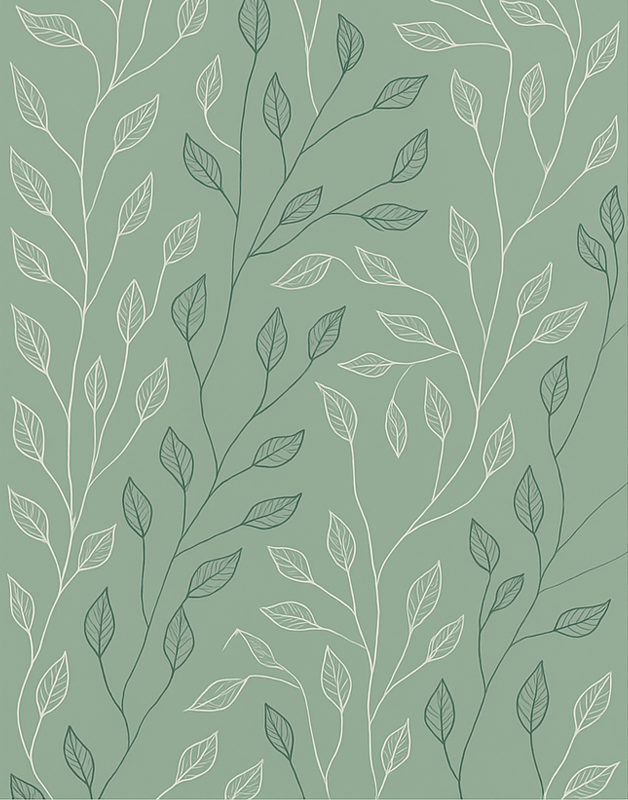 čisté botanické překrytí Vinylový koberec v jídelně - TenStickers