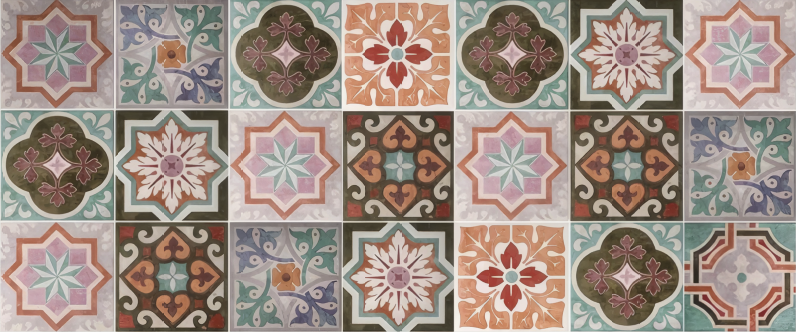 Sicilská piastrellina Mozaikový vinylový koberec - TenStickers