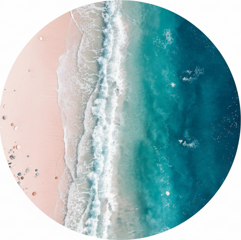 Vinylový koberec obývací pokoj plážový cyklus - TenStickers