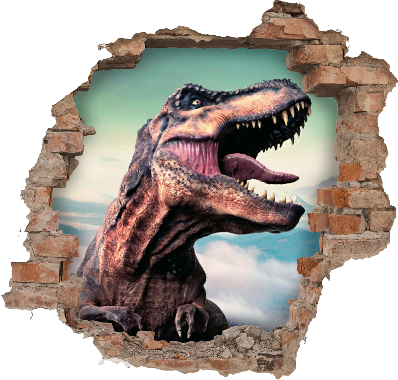 Zvířecí vinylový koberec realistický 3d t-rex - TenStickers