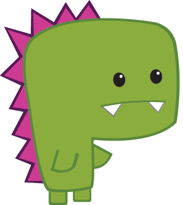 Zvířecí vinylový koberec zelený minisaurus - TenStickers