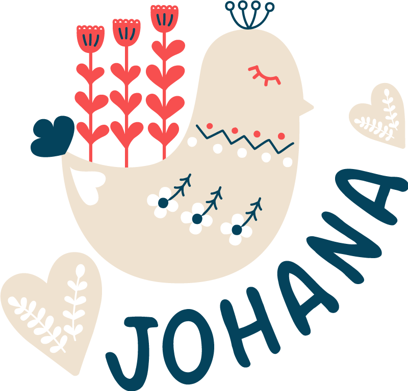 Zvířecí vinylový koberec se severským ptákem na míru - TenStickers