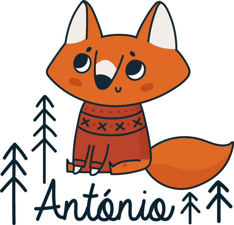 Zvířecí vinylový koberec s norskou liškou - TenStickers