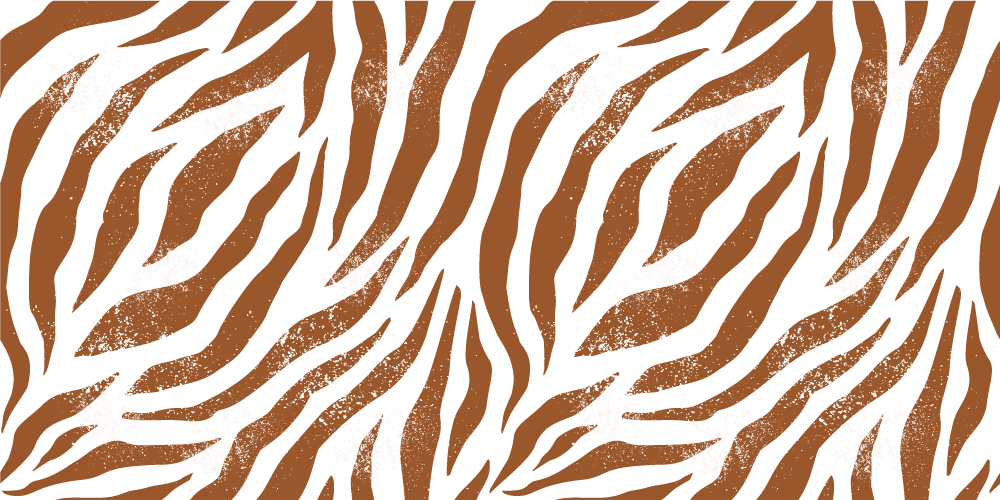 Zvířecí vinylový koberec hnědá zebra - TenStickers