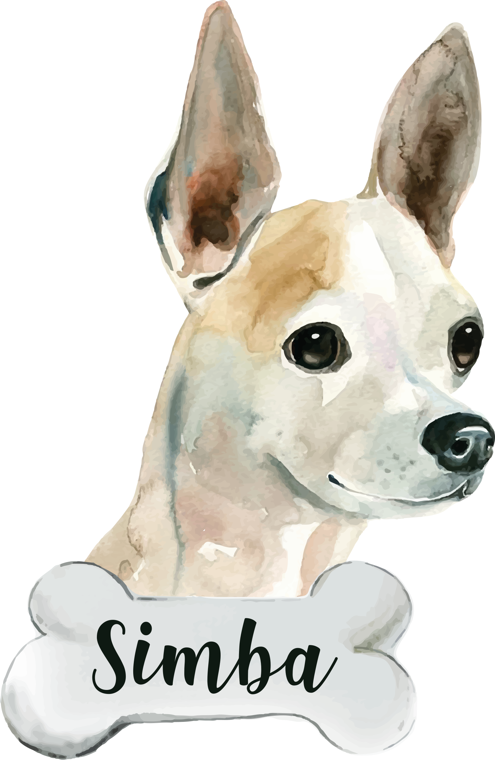 Zvířecí vinylový koberec pes se jménem - TenStickers