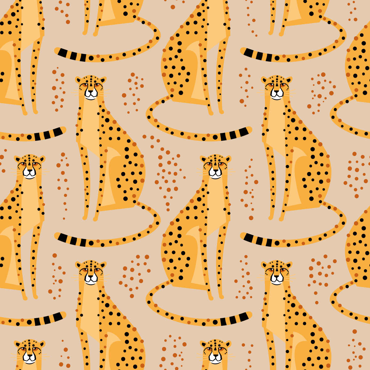 Zvířecí vinylový koberec s leopardím vzorem - TenStickers