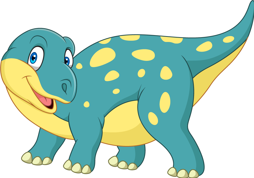 Zvířecí vinylový koberec veselý animovaný dinosaurus - TenStickers