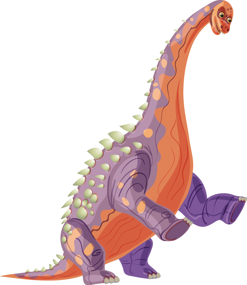 Zvířecí vinylový koberec barevný dinosaurus - TenStickers