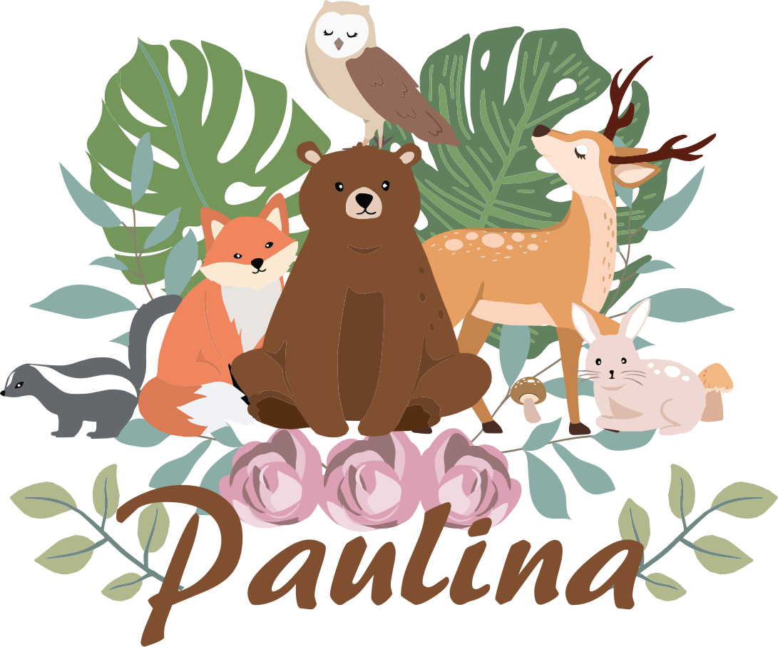 Zvířecí vinylový koberec lesní zvířecí setkání - TenStickers