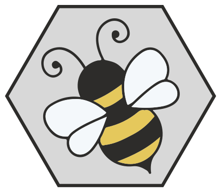 Zvířecí vinylový koberec design včelí hexagon - TenStickers