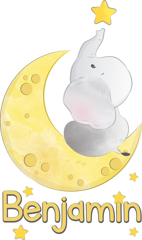 Zvířecí vinylový koberec s lunárními hvězdami - TenStickers