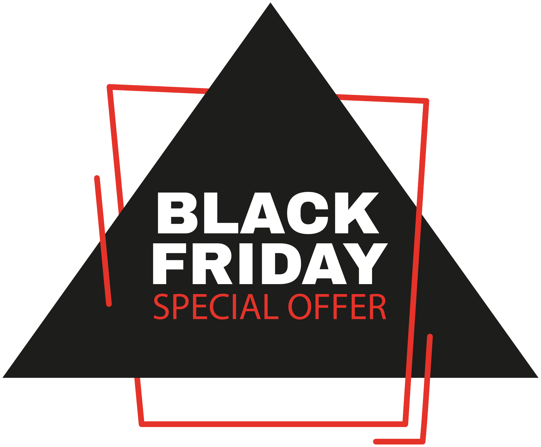 Vinylový koberec black friday s nápisem black friday - TenStickers