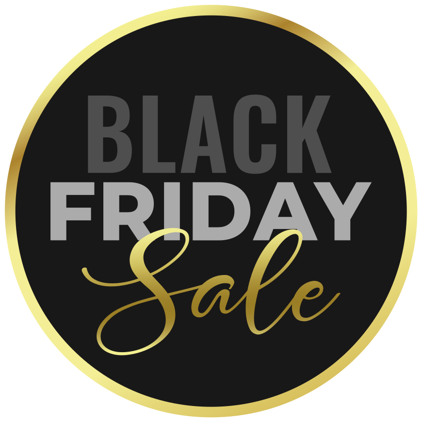 Vinylový koberec black friday zlaté pozadí - TenStickers