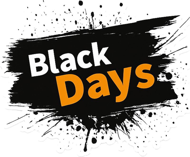 Vinylový koberec black friday Černobílé dny - TenStickers