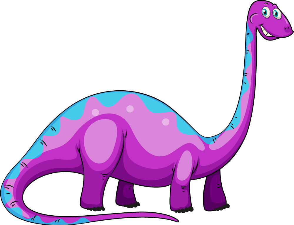 Zvířecí vinylový koberec hravý fialový dinosaurus - TenStickers