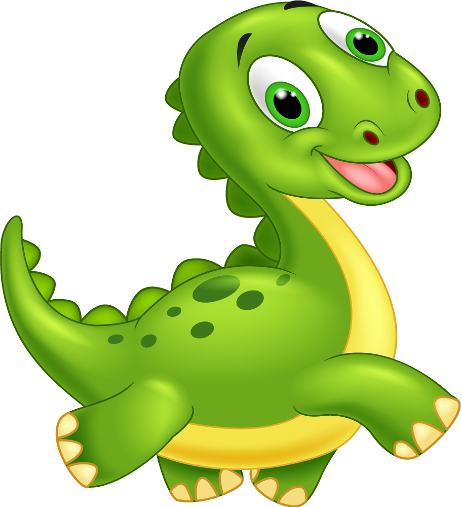 Zvířecí vinylový koberec roztomilý zelený dinosaurus - TenStickers