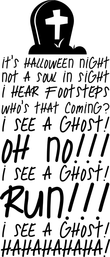 Vinylový koberec předvečer všech svatých oblíbená píseň - TenStickers