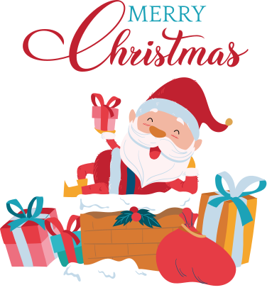 Vinylový koberec vánoce s vánočním santa klausem - TenStickers