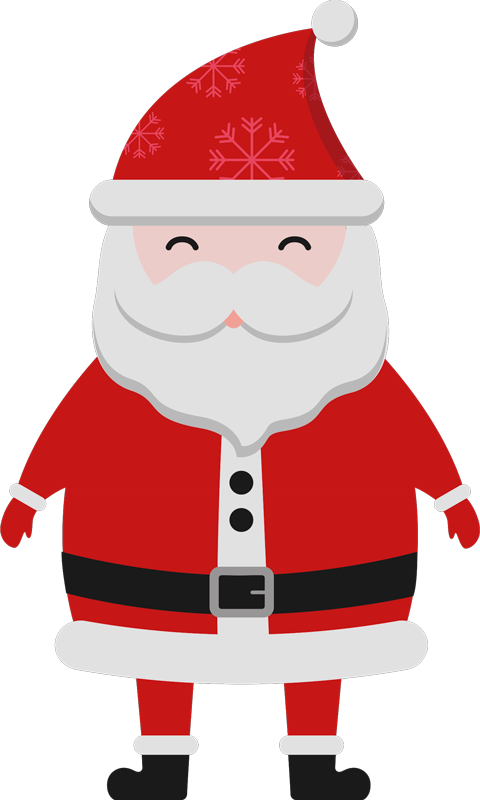Vinylový koberec vánoce dětský santa claus - TenStickers
