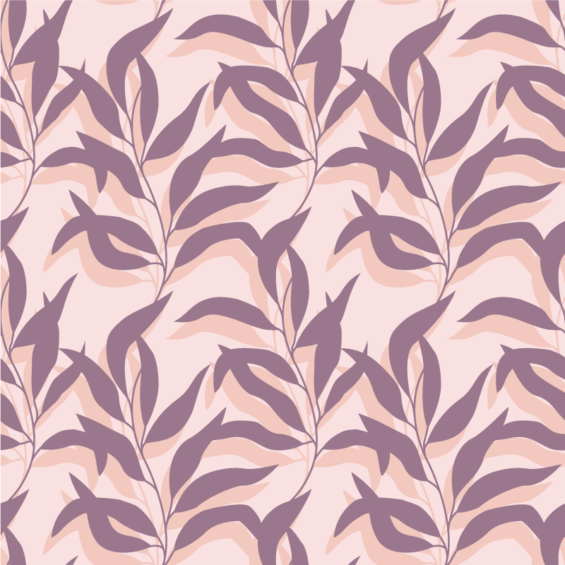 Vinylový koberec s květinami a rostlinami palma blush - TenStickers
