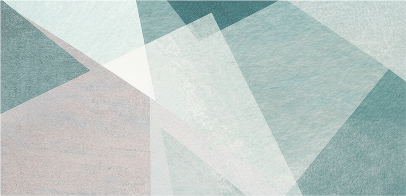 Geometrický vinylový koberec v pastelové tyrkysové - TenStickers