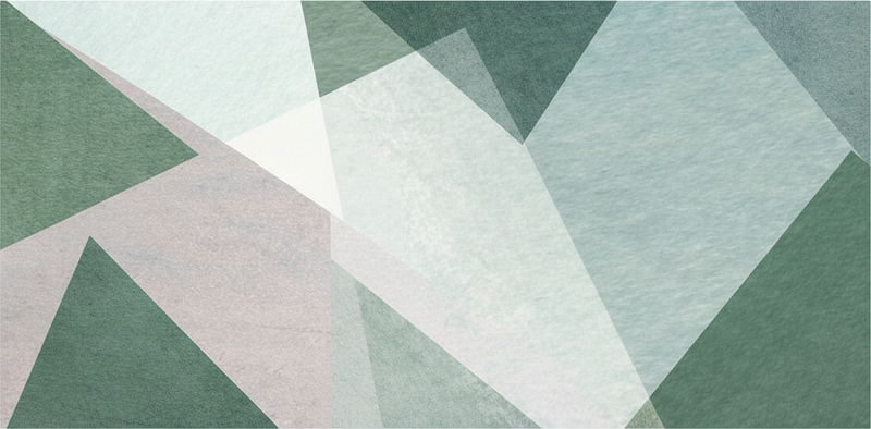 Geometrický vinylový koberec šalvějově zelený - TenStickers