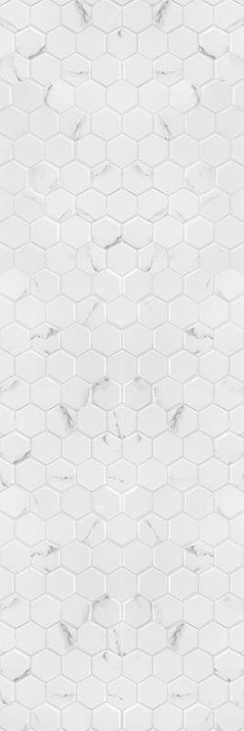 Kuchyňský vinylový koberec hexagonální elegantní šedý - TenStickers