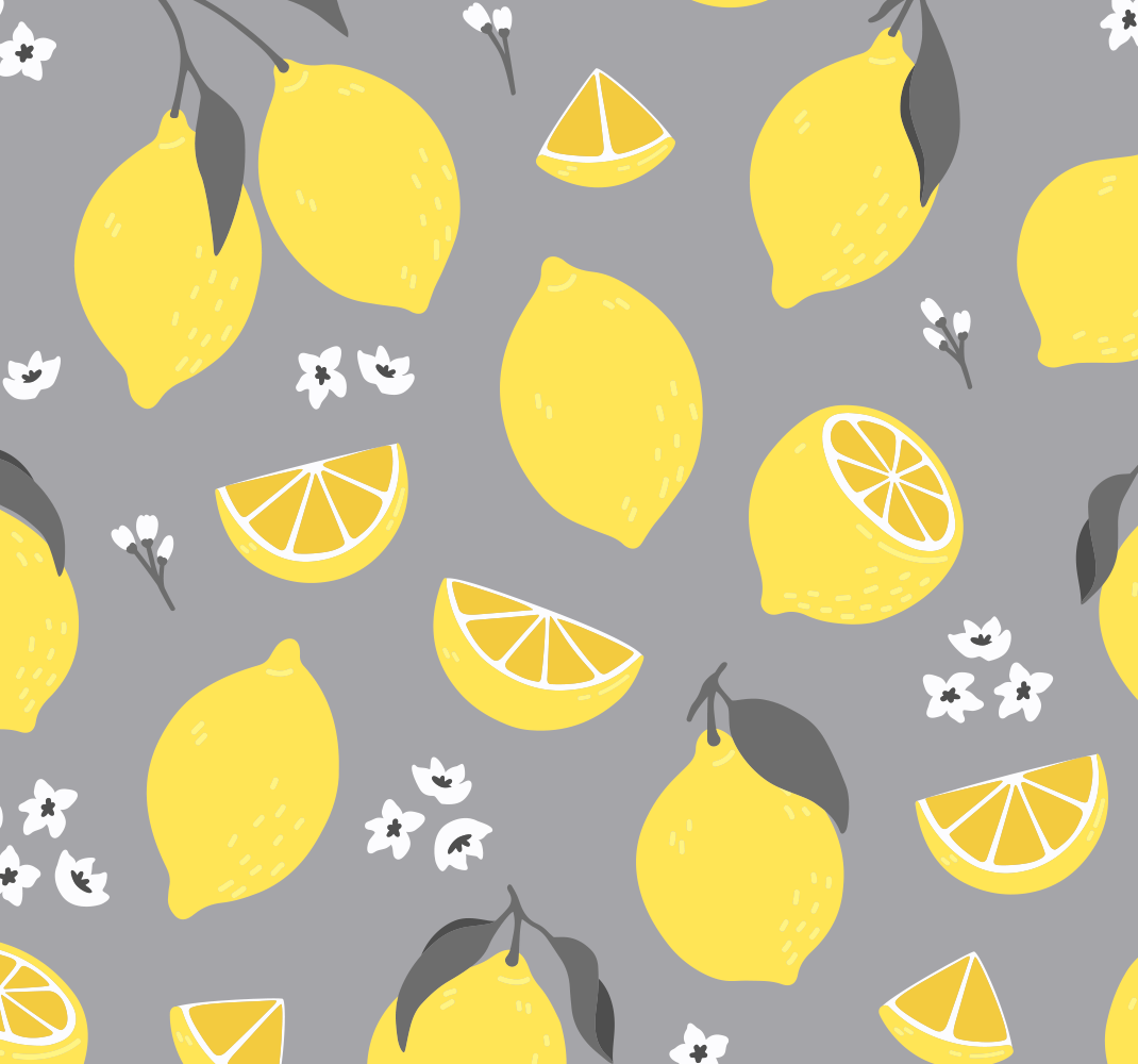 Kuchyňský vinylový koberec tropické citrony - TenStickers