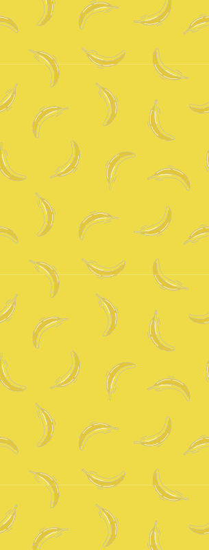 Kuchyňský vinylový koberec banánový pantone - TenStickers