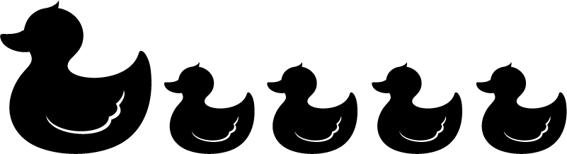 Koupelnový vinylový koberec s gumovým kachňátkem - TenStickers